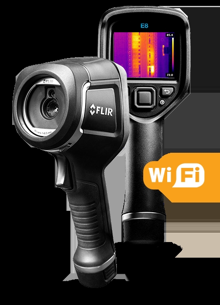 FLIR E8 WIFI 采用MSX?技術(shù)且具有Wi-Fi功能的紅外熱像儀